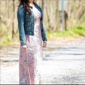 The Limited | Paisley Strapless Maxi Dress